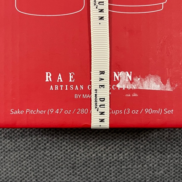 Rae Dunn SAKE Set SAKE AND SIP Black NEW!! OG Artisan Collection - Picture 2 of 8